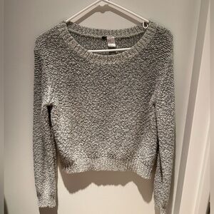 Gray Textured Women's Sweater